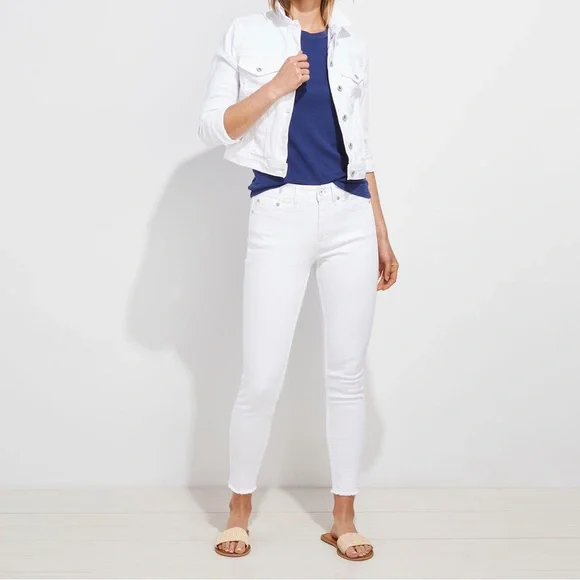 vineyard vines skinny white jamie jeans - Picture 3 of 4